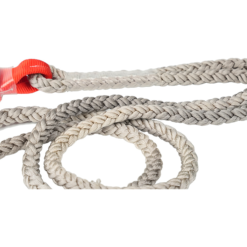 KA-L02 faldsikring tvilling lanyard med polyamid reb og støddæmper